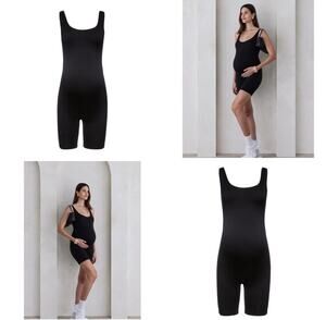 Bumpsuit The Cindy Maternity Romper in Black Size XS
